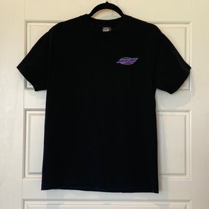 Santa Cruz Skateboards Retro Neon Logo T-shirt Size Medium